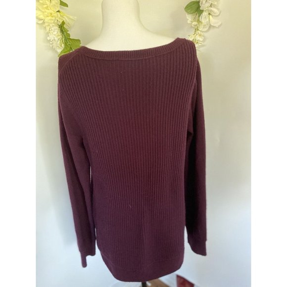 Vintage French Connection Women Purple Pullover Sweater Size Small‎ Long Sleeves - Picture 4 of 12